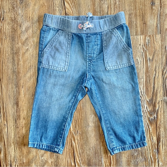 GYMBOREE - Infant “Drawstring” Relaxed Fit Jeans - Picture 1 of 3